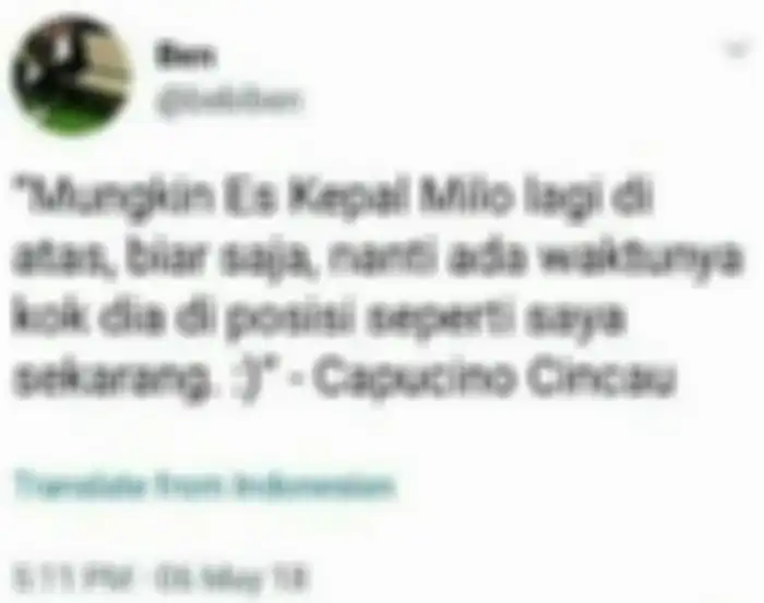 Capucino cincau