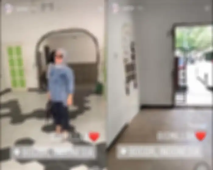 Kondisi bagian dalam toko milik Syahrini yang sudah tutup