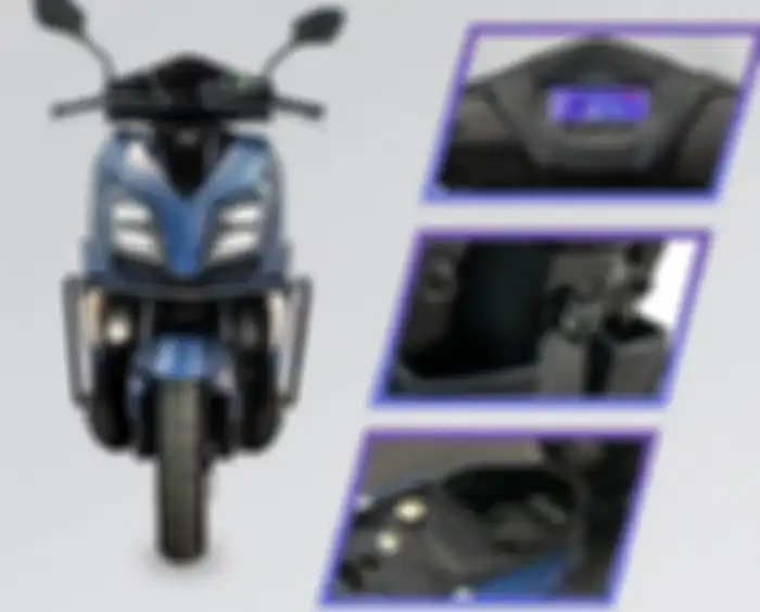 Motor murah Haojun U2 bertampang gahar, headlamp mirip-mirip produk motor sport KTM.