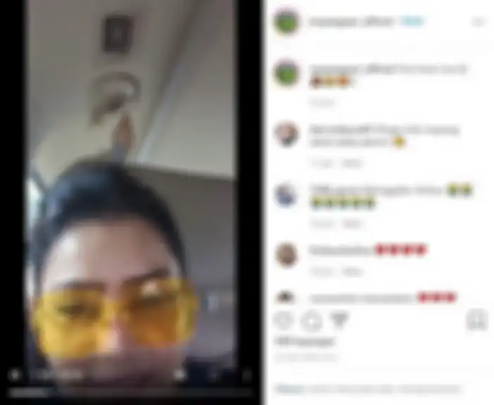 Mayangsari saat menggelar live Instagram untuk menyapa penggemarnya