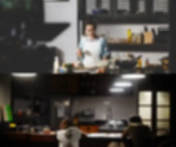 Dapur di rumah Dwi Sasono dan Widi Mulia.