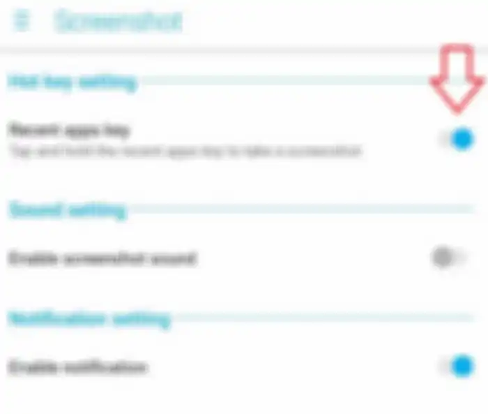 Aktifkan panel Recent Apps key