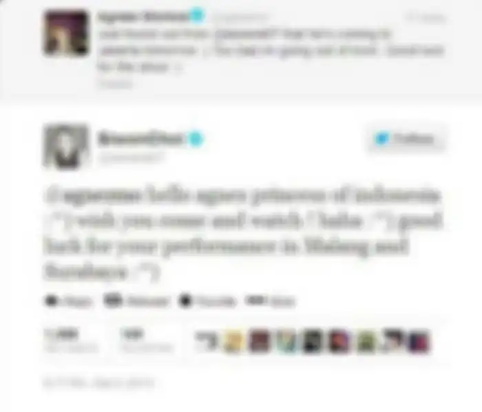 Tweet Siwon dan Agnez