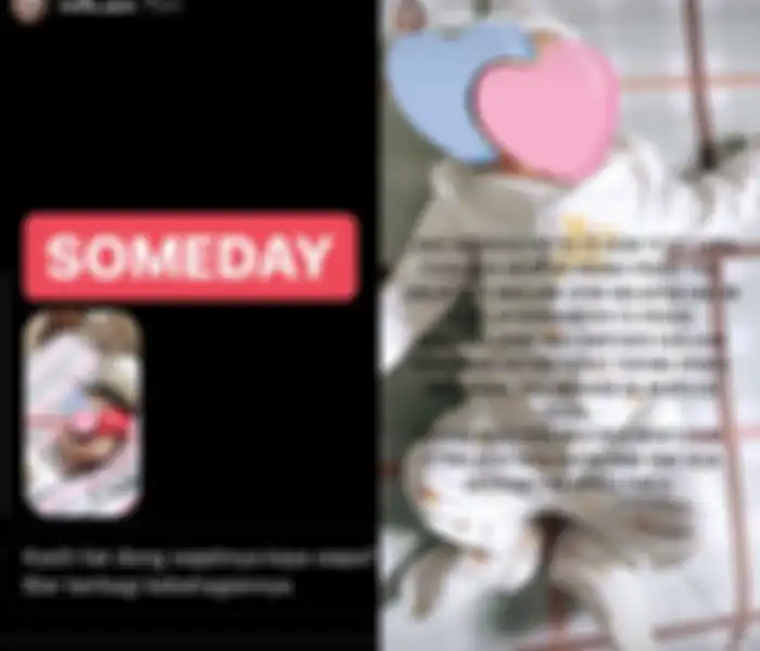 Unggahan Instagram story Mutia Ayu tentang anaknya