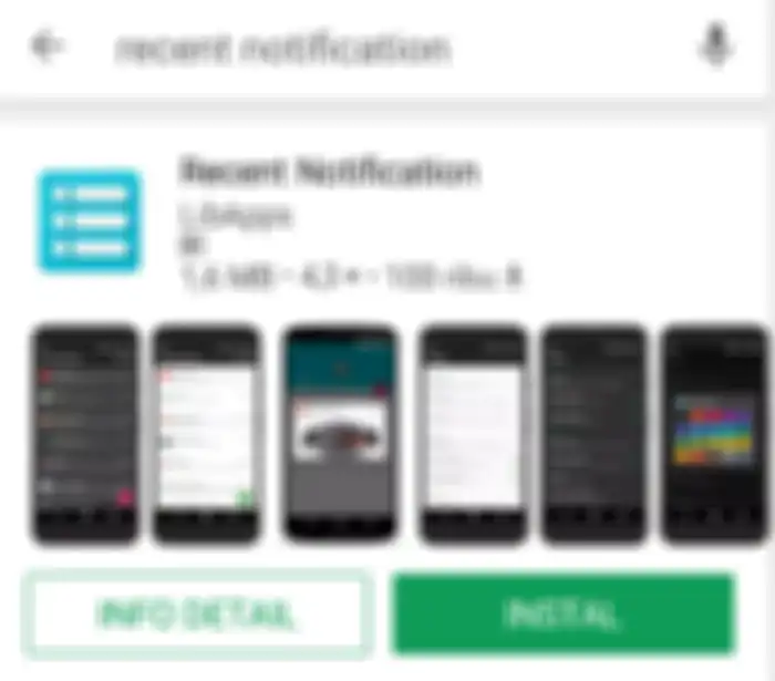 Aplikasi Recent Notification