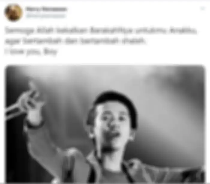 Unggahan Ayah Iqbaal Ramadhan  untuk sang putra