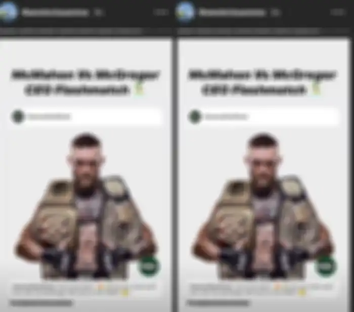 Postingan McGregor yang menantang CEO WWE, Vince McMahon untuk berduel.