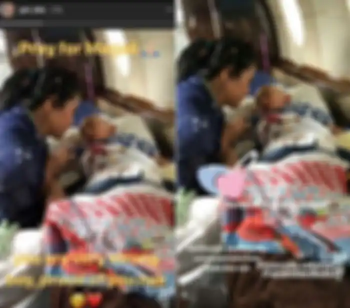 Anak Marcella Zalianty, Aryton Magali Sastra Soeprapto, yang menderita tumor otak.