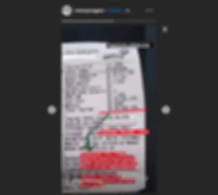 Tagihan air di rumah Nycta Gina yang bengkak hingga Rp 26 juta.
