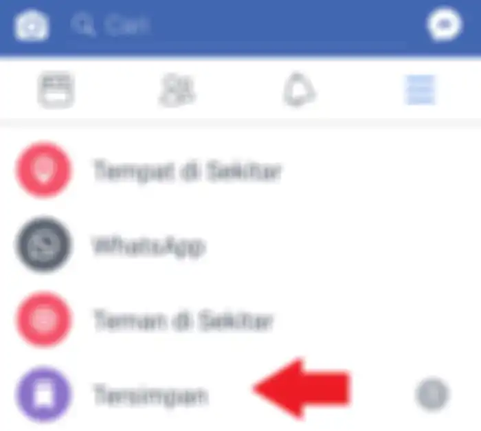 Pilih opsi tersimpan
