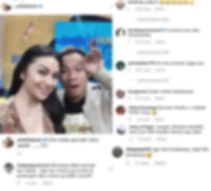 Tangkap layar unggahan Ariel Tatum bersama Vicky Prasetyo