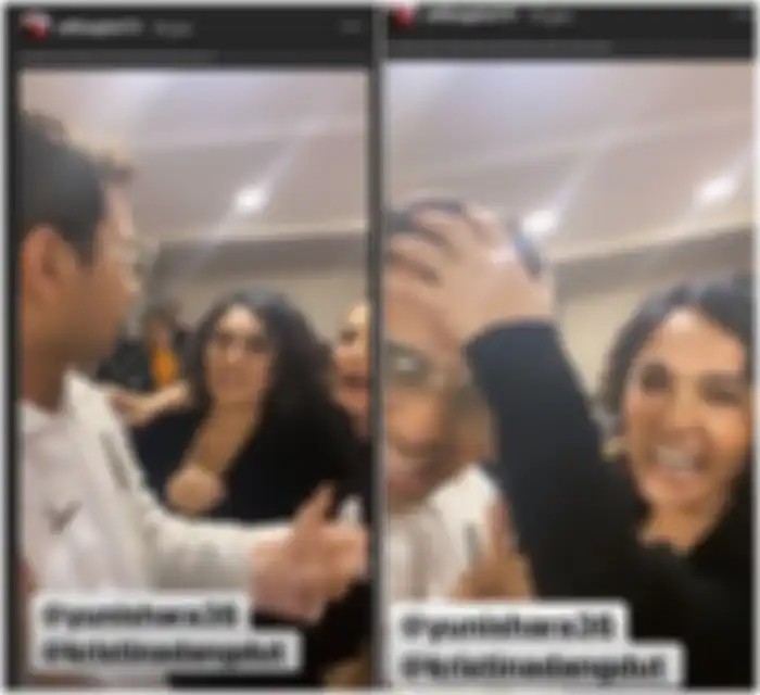 Pertemuan menggemaskan antara Yuni Shara dan Raffi Ahmad.