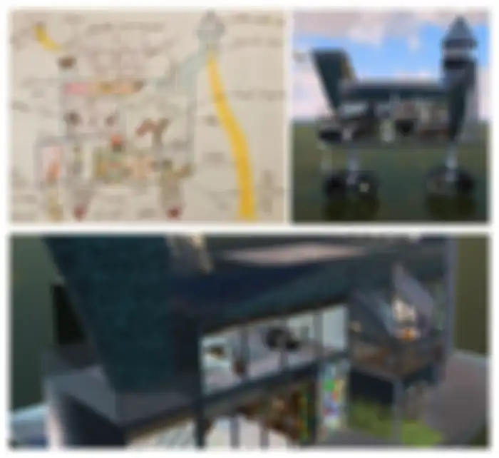 Desain rumah yang dibua dari gambar anak-anak.