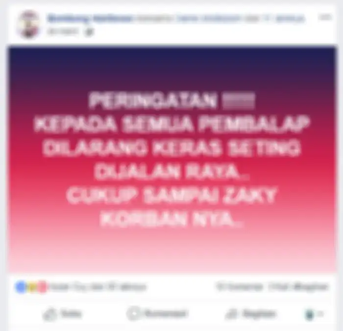 Peringatan keras Ketua IMI Jatim, Bambang Haribowo.