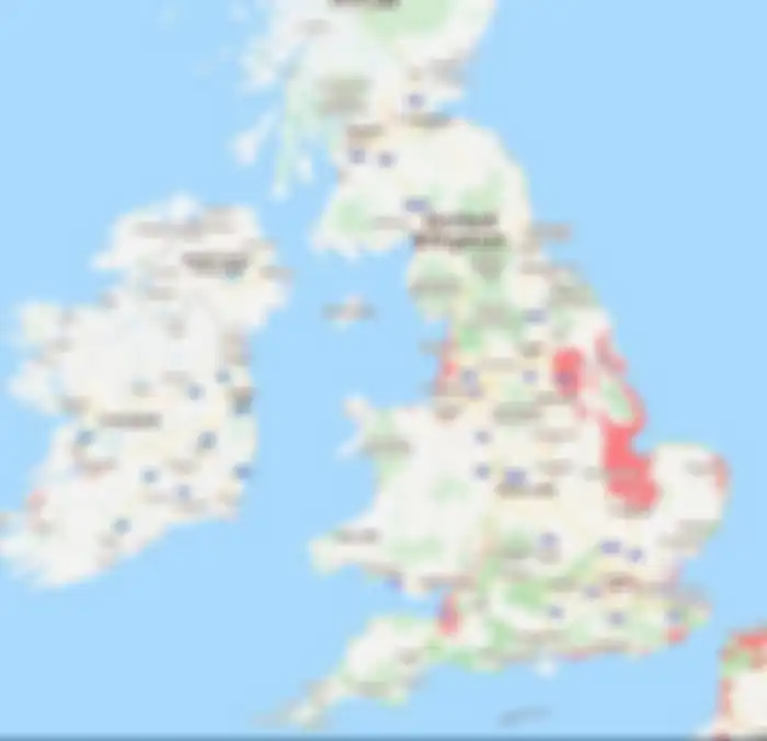 Wilayah-wilayah UK ini (warna merah) kemungkinan akan banjir dalam waktu 80 tahun
