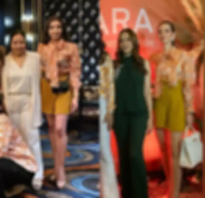 Beda gaya Manohara dan Nia Ramadhani saat pakai busana yang sama persis