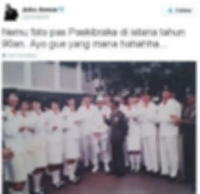 Joko Anwar pernaha jadi Paskibraka Nasional