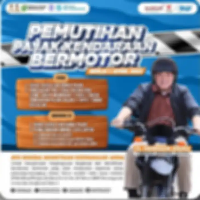 5 keringanan diberikan pada program pemutihan pajak motor 2023 di Sumatera Selatan (Palembang).