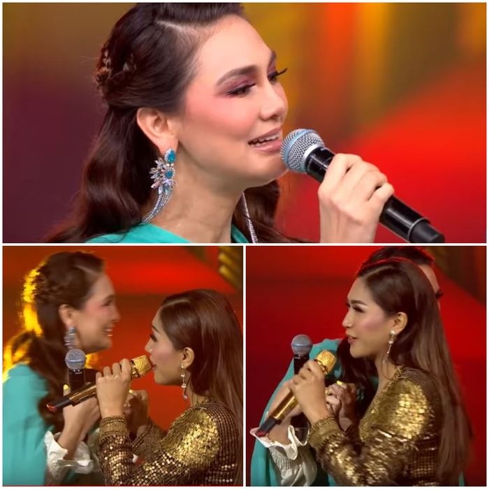 Luna Maya menyanyikan lagu Sang Penggoda