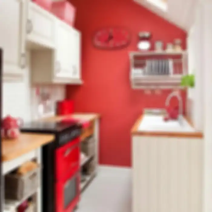Dapur nuansa merah putih