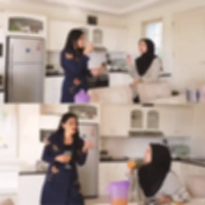 Dapur dan meja makan milik Titi Kamal