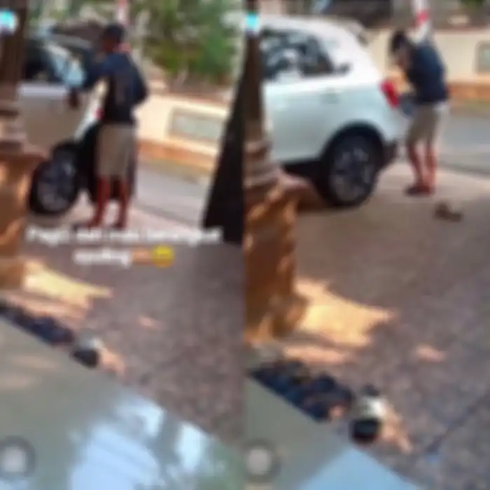 Umi Pipik menemani Abidzar yang akan berangkat shooting