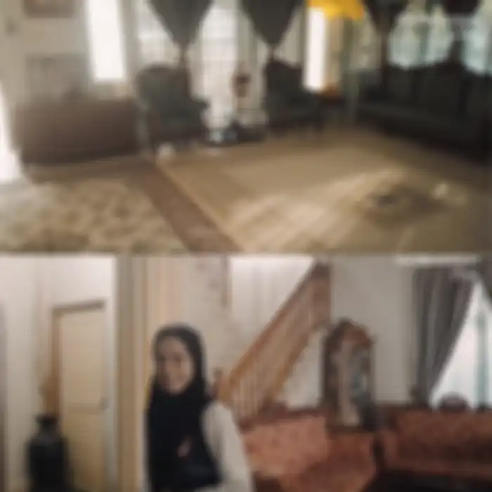 Ruang tengah di rumah di kampung halaman Siti Nurhaliza