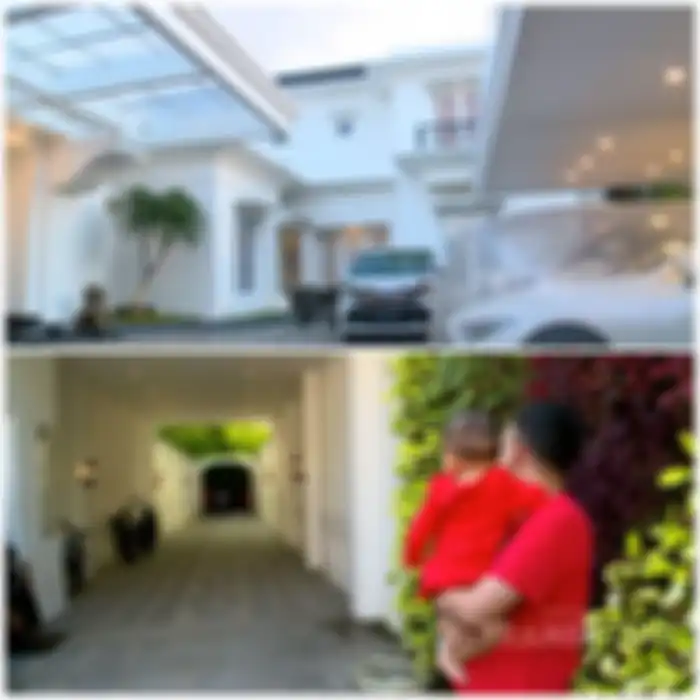 (Atas) halaman rumah Jordi Onsu, (bawah) lorong menuju halaman rumah Jordi Onsu