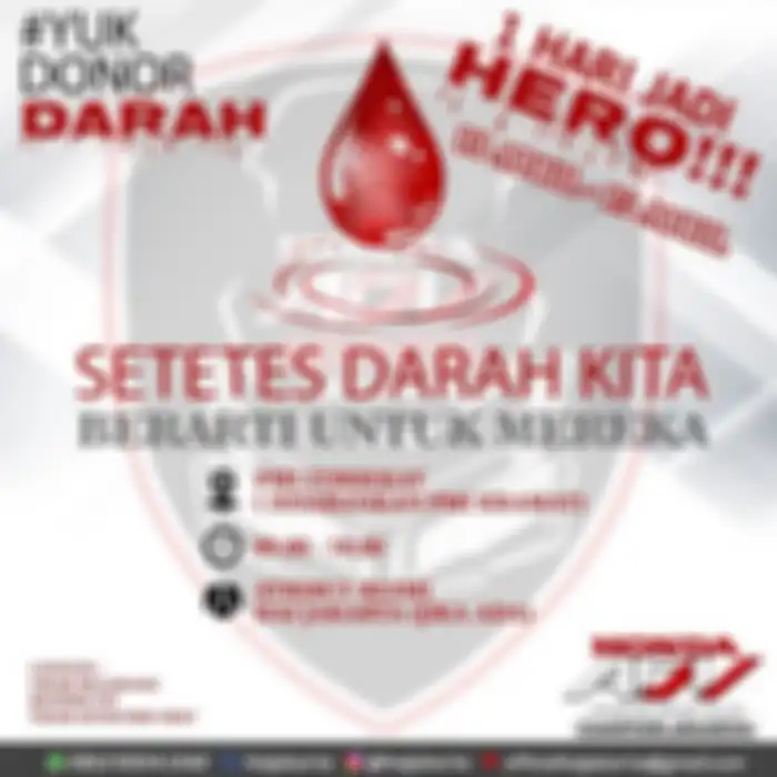 Aksi donor darah yang dilakukan Honda ADV Indonesia Chapter Jakarta.