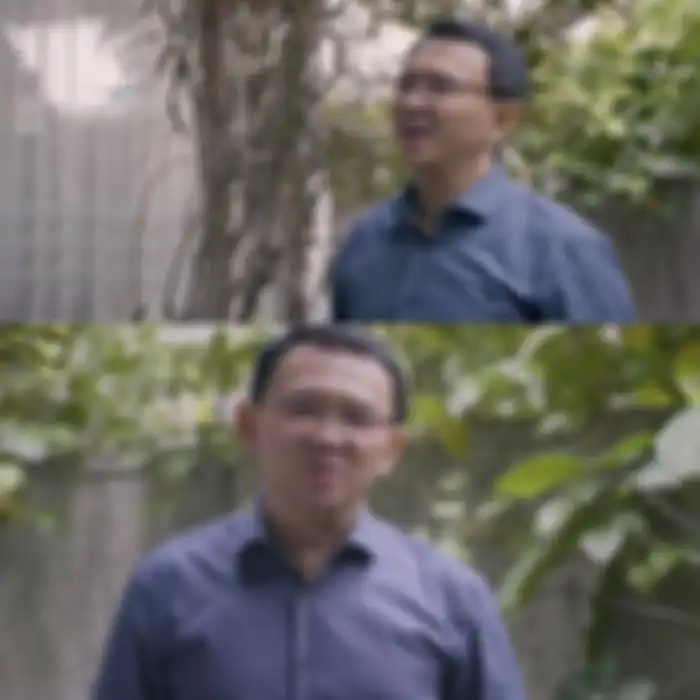 Taman belakang rumah Ahok dan Puput Nastiti Devi
