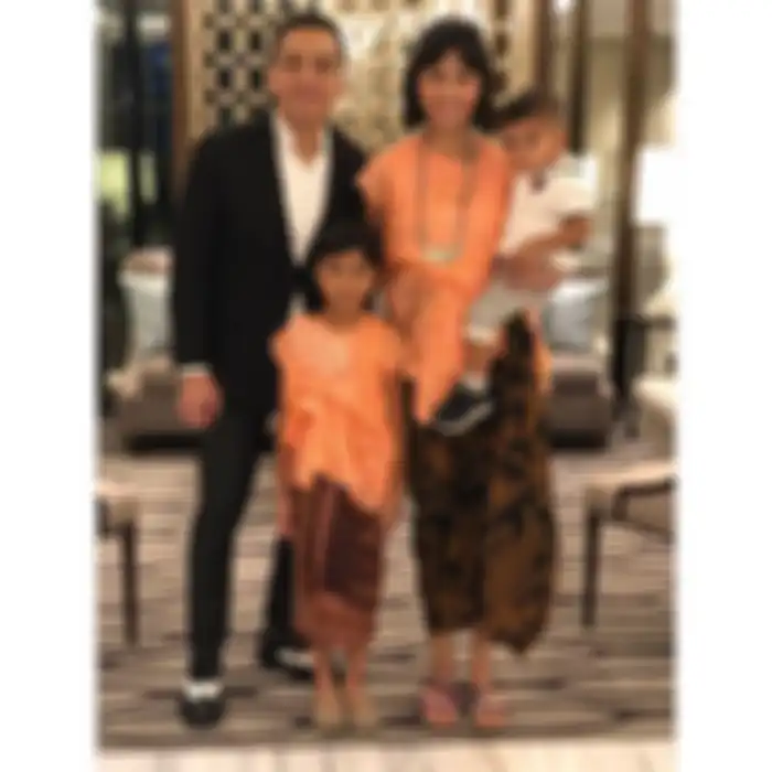 Christy Subono bersama keluarga kecilnya