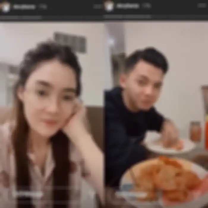 Dory Harsa menyantap masakan Nella Kharisma dengan lahap