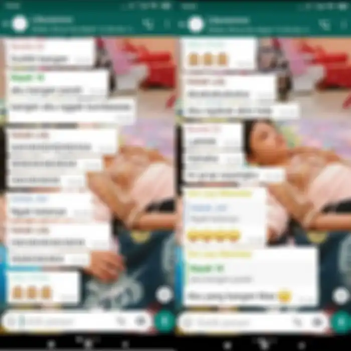 Tangkap layar percakapan Anang Hermansyah  yang salah kirim grup