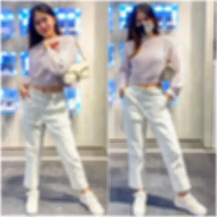 OOTD Josephine Firmstone pakai 1 model sneakers putih