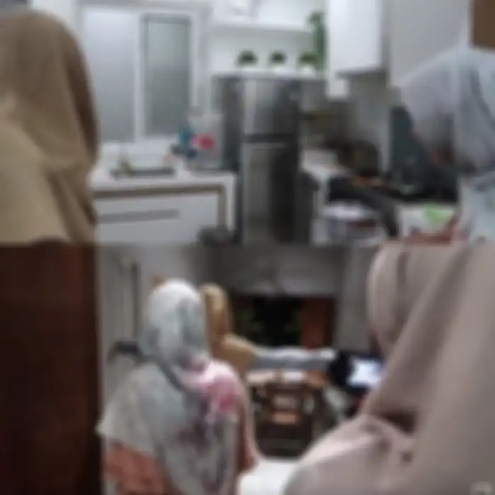 Dapur di rumah Dewi Sandra 