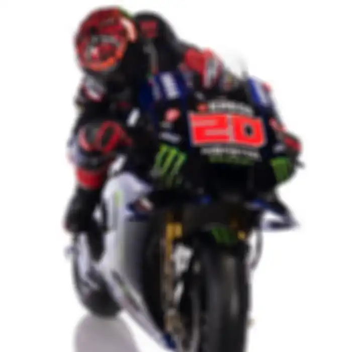 Fabio Quartararo bersama motor Yamaha M1 untuk MotoGP 2022.