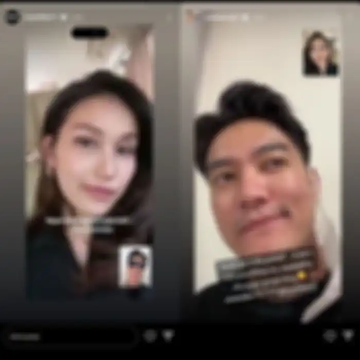 Ayu Ting Ting dan Boy William video call