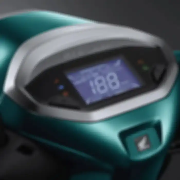 Ada indikator ABS di panel instrumen Honda Stylo ABS.