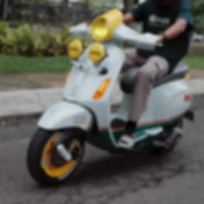 Bullbar SOCA terpasang di Vespa Primavera.