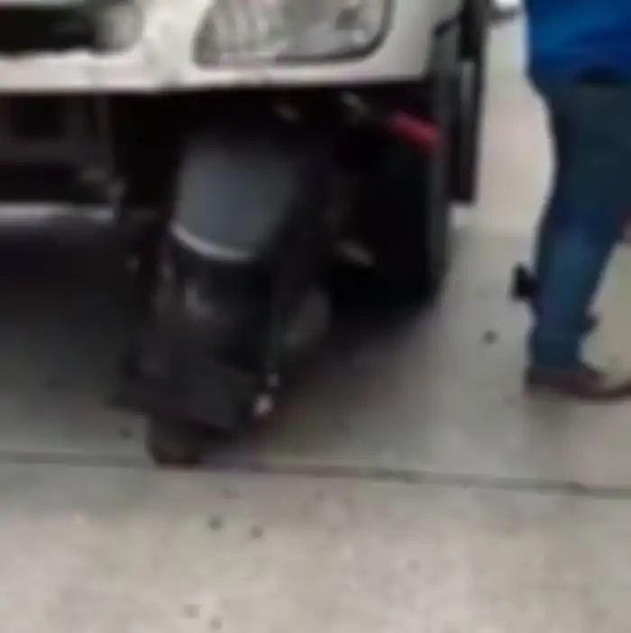 Kondisi motor ringsek