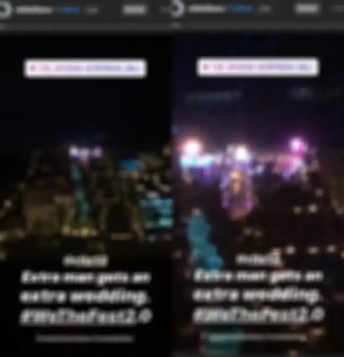 Meriahnya venue pernikahan Amrit Punjabi dan Sanjana Hira.