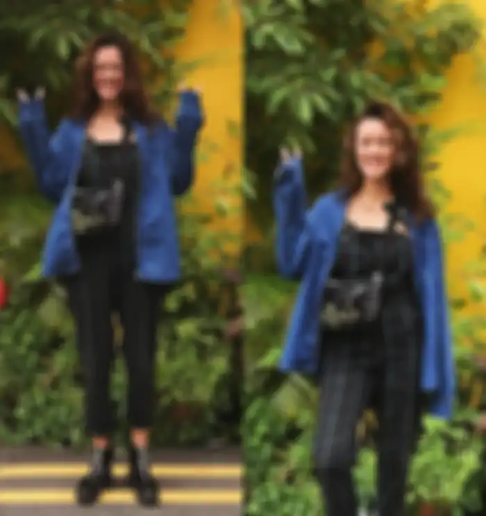 Padu padan jaket denim ala Nabila Sudiro