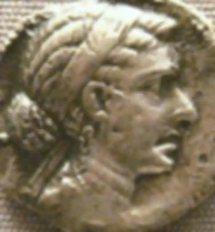 Cleopatra dalam sebuah koin 