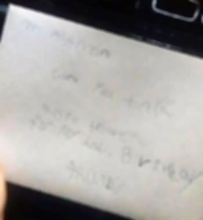 Surat yang ditulis Jase untuk sang ayah.