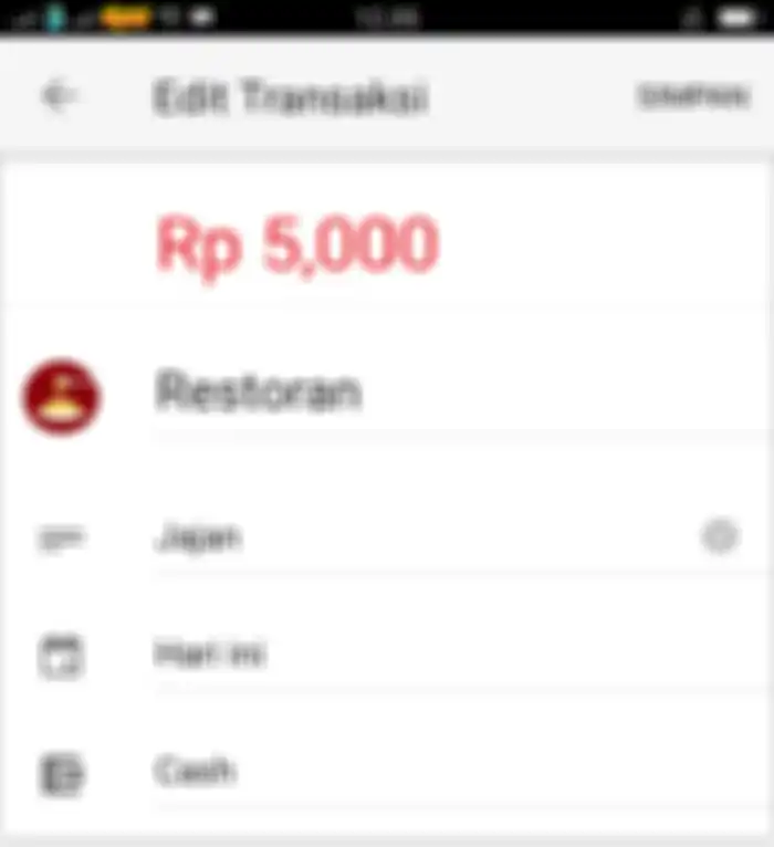 Tulis pengeluaran sesuai kategori