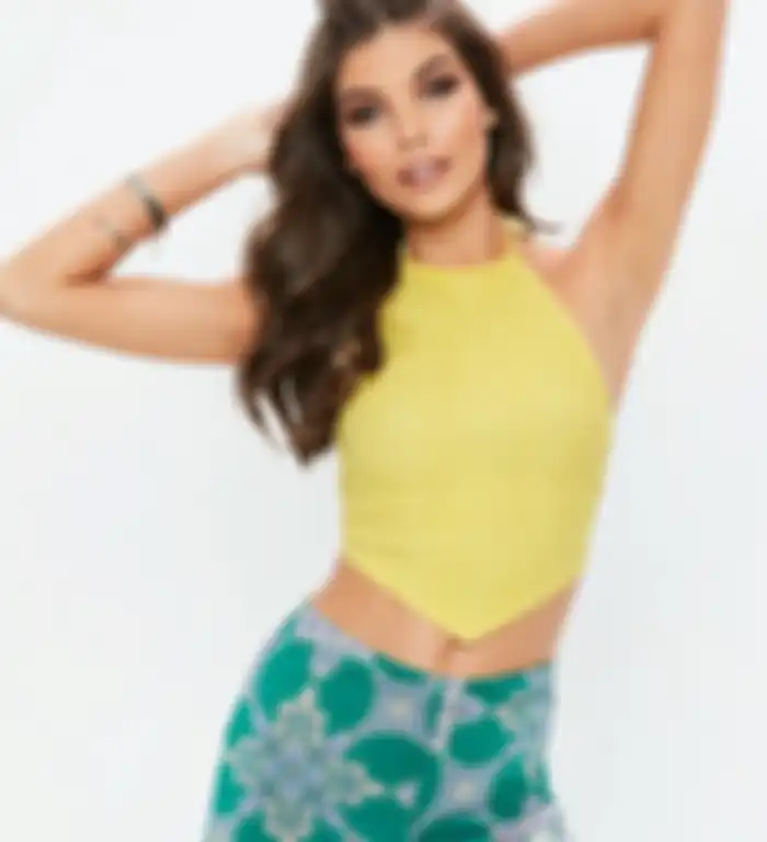 Halter neck crop top