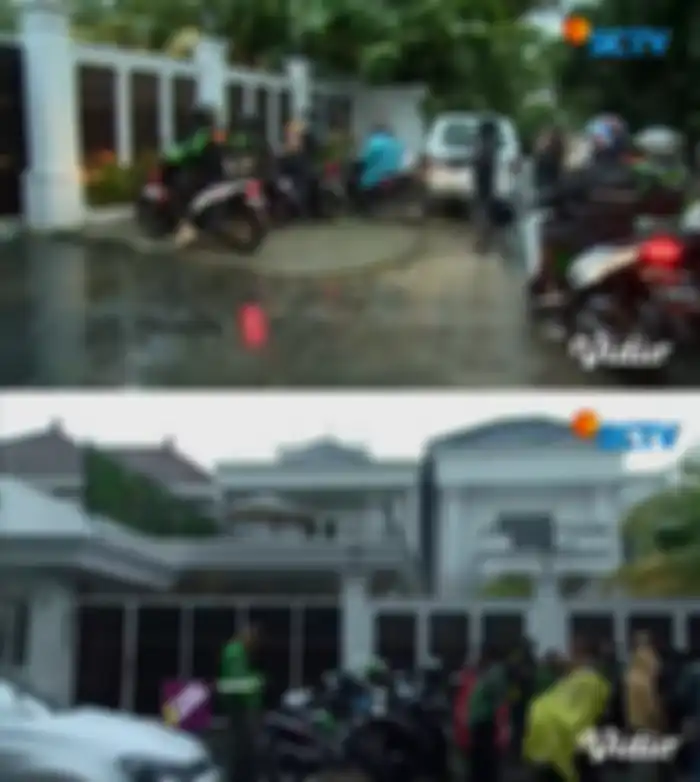 Para driver Ojol datangi rumah iis Dahlia