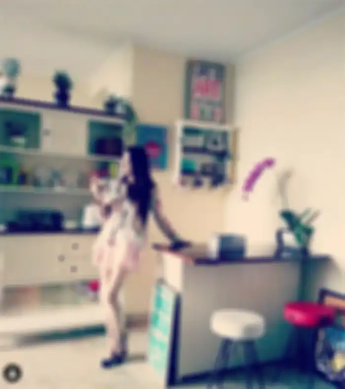 Dapur di rumah Angie Virgin