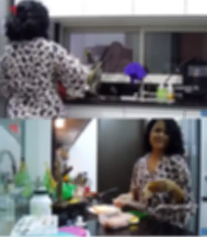 Detail dapur rumah Sarah Sechan