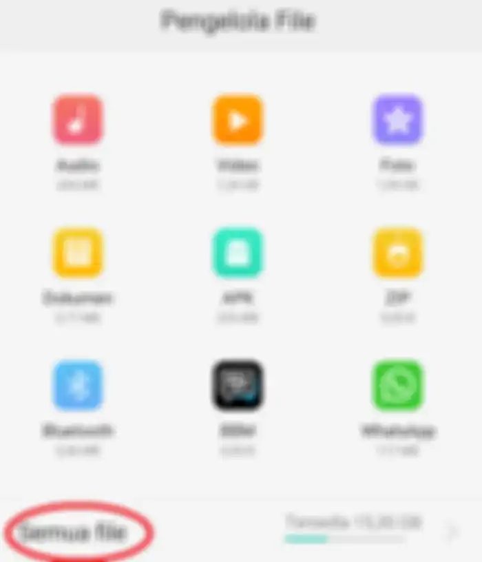 Pilih opsi Semua File
